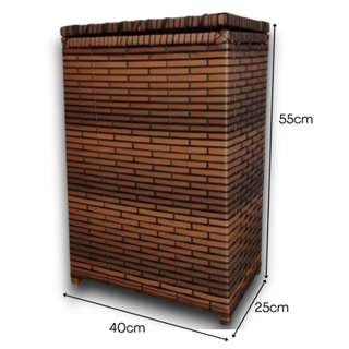 Cesto de Roupa Suja Fibra Sintética Roupeiro Organizador de Brinquedos Banheiro 25x40x55(Já Montado) em Oferta na Shopee