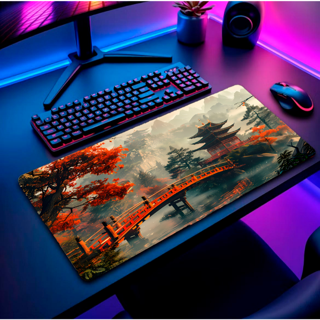 Mouse Pad Gamer Grande Personalizado RGB Apoio Ergonômico Confortável para Escritório e PC