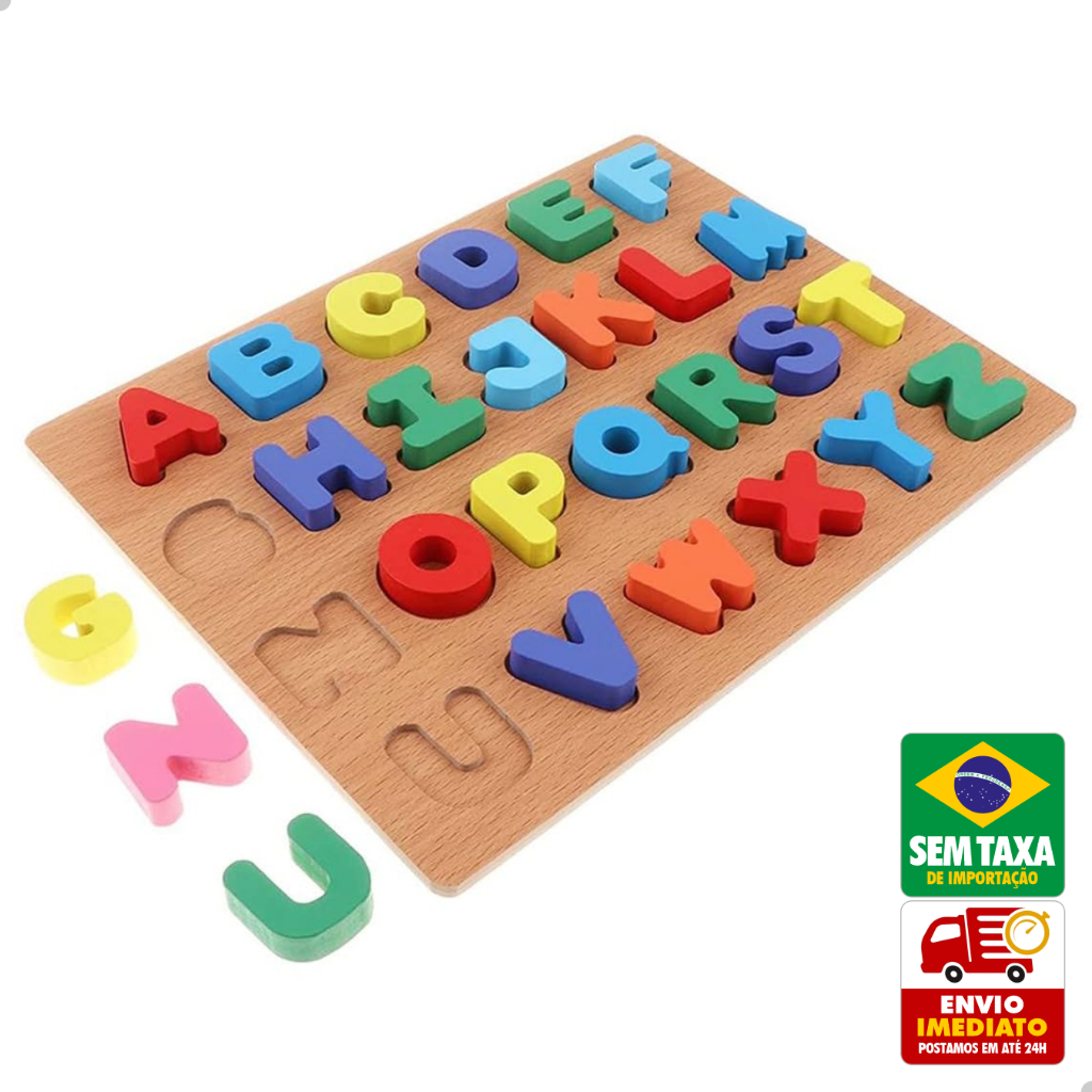 Alfabeto de Encaixe: Onde Comprar | BuscaProdutos