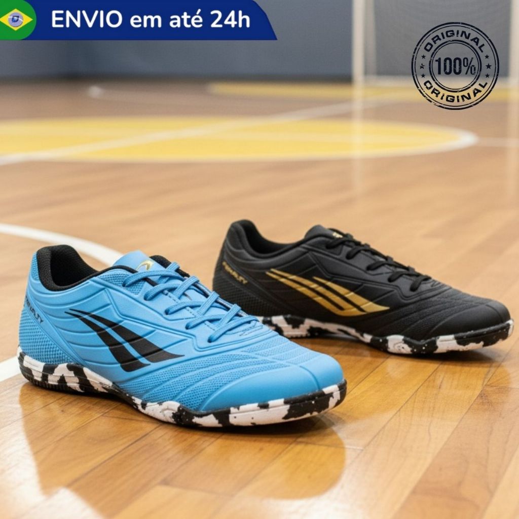 Chuteira Futsal Infantil Topper Matis Kids XXI Indoor Salão Quadra - Menino Meni