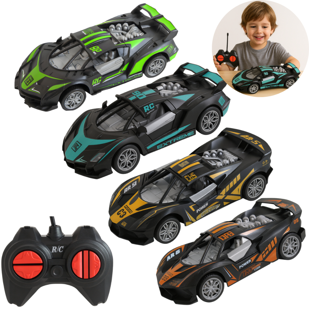 Carrinho Controle Remoto Infantil 7 Funções Esportivo Top