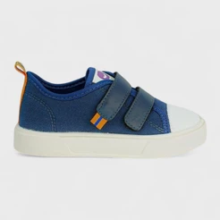 Tênis Infantil Masculino Lona Fecho Duplo Original Calce Fácil Conforto Marinho