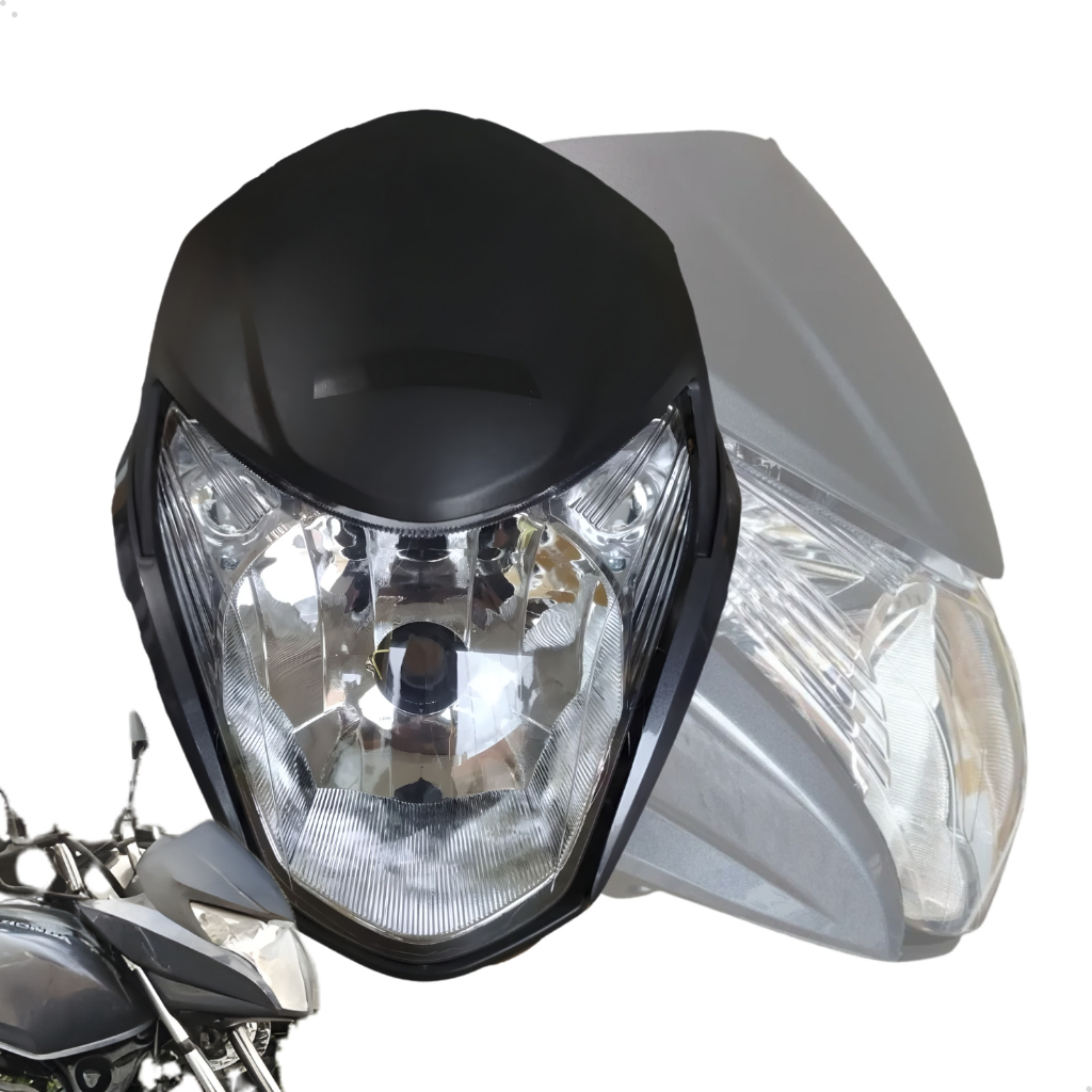 Kit Farol Completo Titan 150 Mix 2012 Cinza Chumbo em Oferta na Shopee