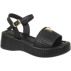 Sandália Anabela Infantil GiGiL Teen Menina Flatform Plataforma Tresse ABS Moda Confortável