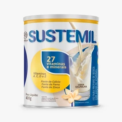 Sustemil 400g Enriquecido com 27 Vitaminas e Minerais Proteínas Energia Imunidade Saúde Coração