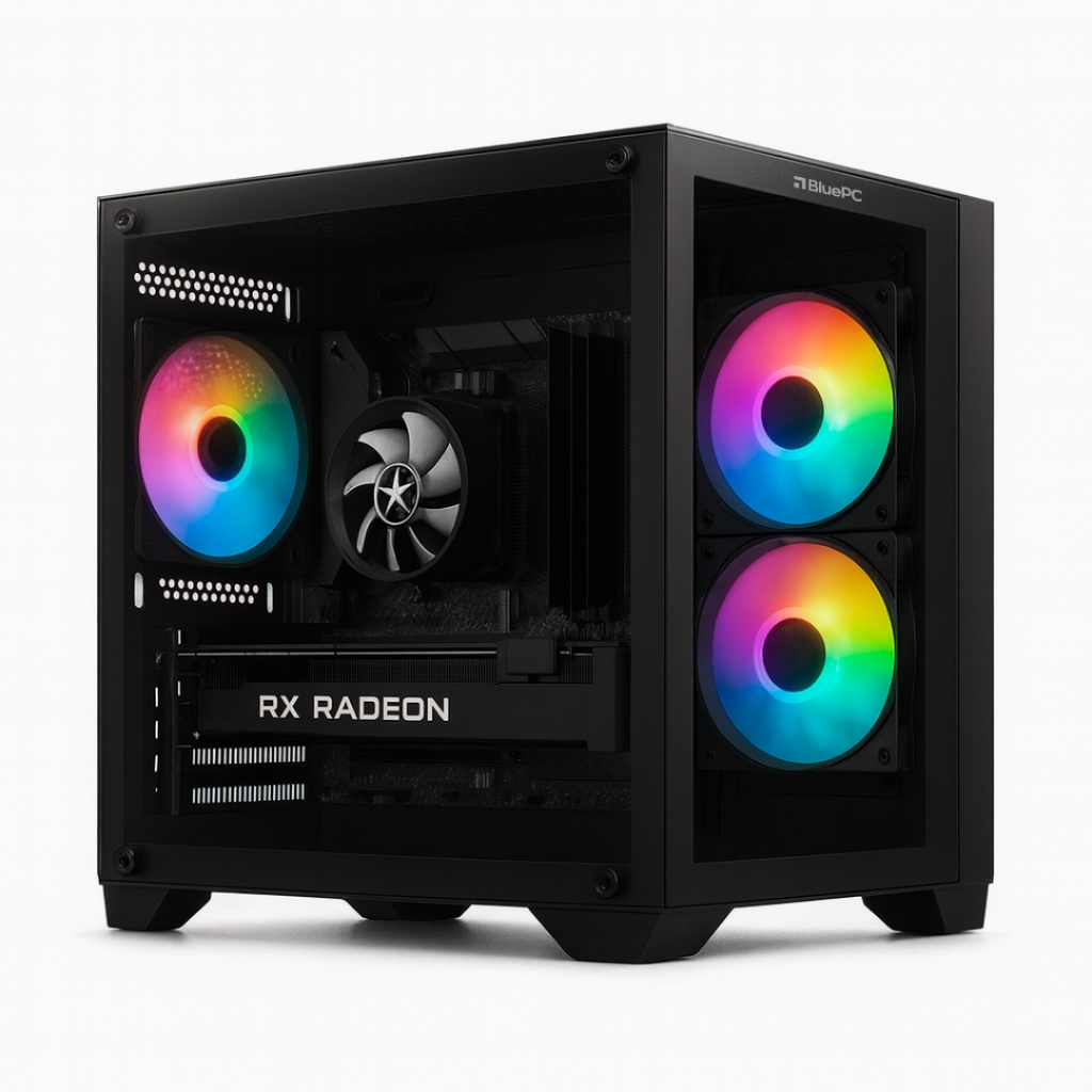 PC Gamer BluePC FRAG, AMD Ryzen 5 8400F, RX 580 8GB/RX 6600 8GB, 16GB, 512GB, Mo