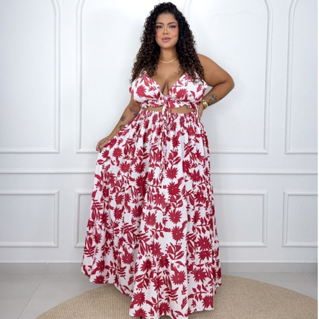 Vestido Longo Plus Size
