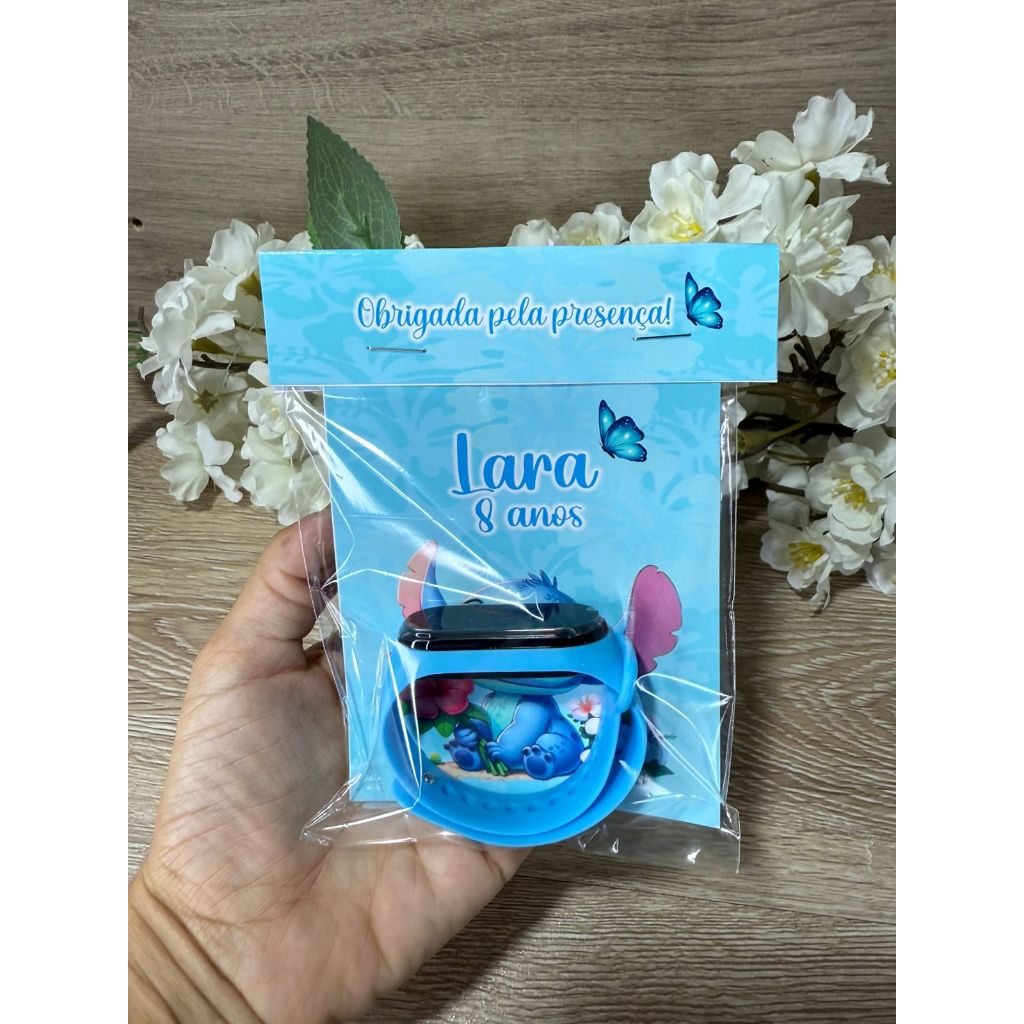 20 Relógio digital com card personalizado