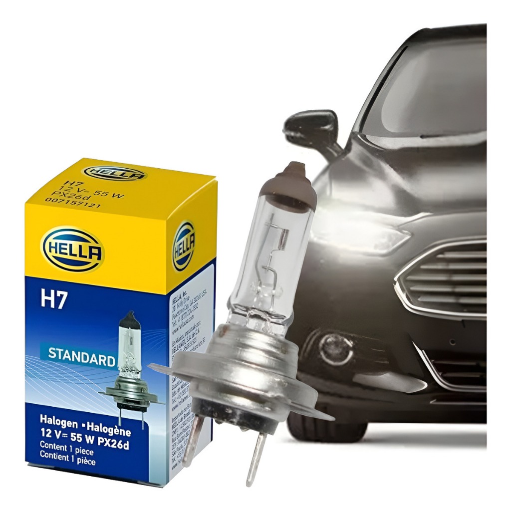 Lâmpada H7 12v 55w Hella Halógena Automotiva