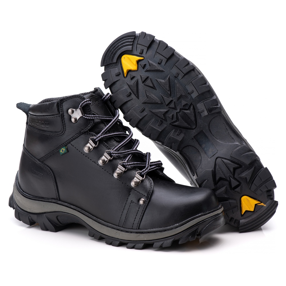 Bota Adventure Masculina de Couro com Cadarço Ranster