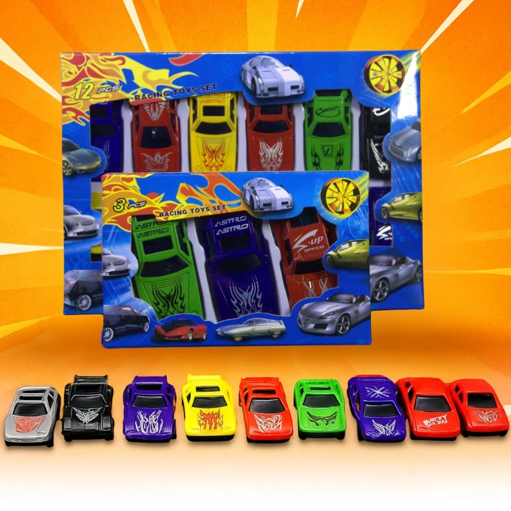 Coleção Carrinhos Coloridos Miniatura Presente Crianças Natal Brinquedos Para Meninos