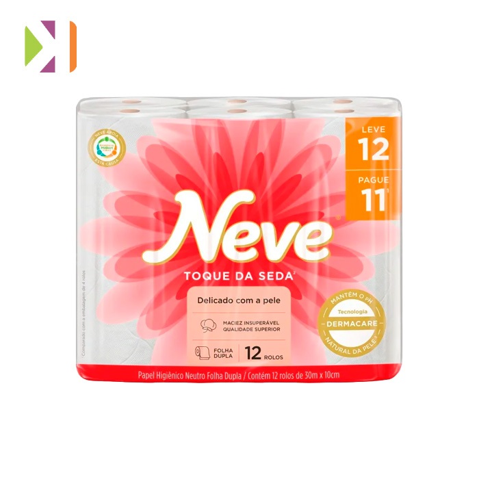 PAPEL HIG 30M FOLHA DUPLA C/12 NEVE