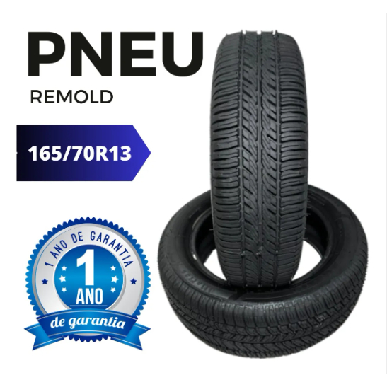 Pneu aro 13 165/70/13 - um ano de garantia IN:002344/2016 UNO/ KA / GOL / PALIO / CELTA