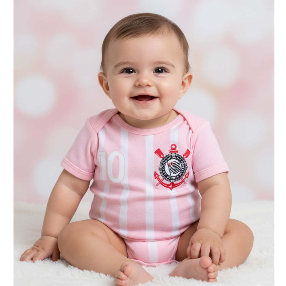Body Corinthians Bebê Menina: Onde Comprar | BuscaProdutos