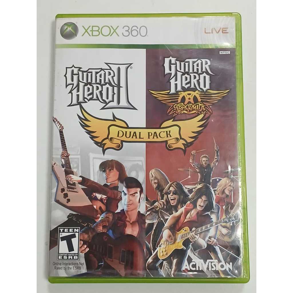Guitar Hero Dual Pack Xbox 360 Mídia Física Original