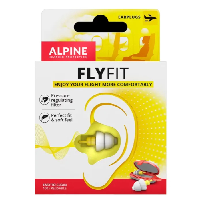 Protetor Auricular Alpine Flyfit Earplugs - Para Viagens De Avião