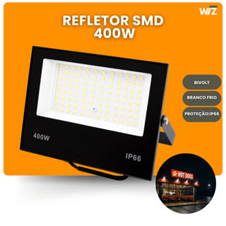 Refletor Holofote Led 400w Ip66 Prova D'água Bivolt Forte Luz Branco Frio 6000K em Oferta na Shopee