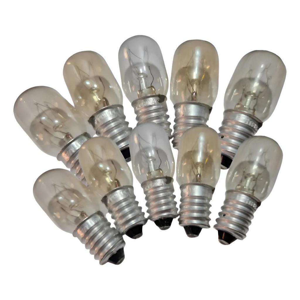 Kit 50 Lâmpada Incandescente Geladeira Refrigerador E14 127v Incandescente