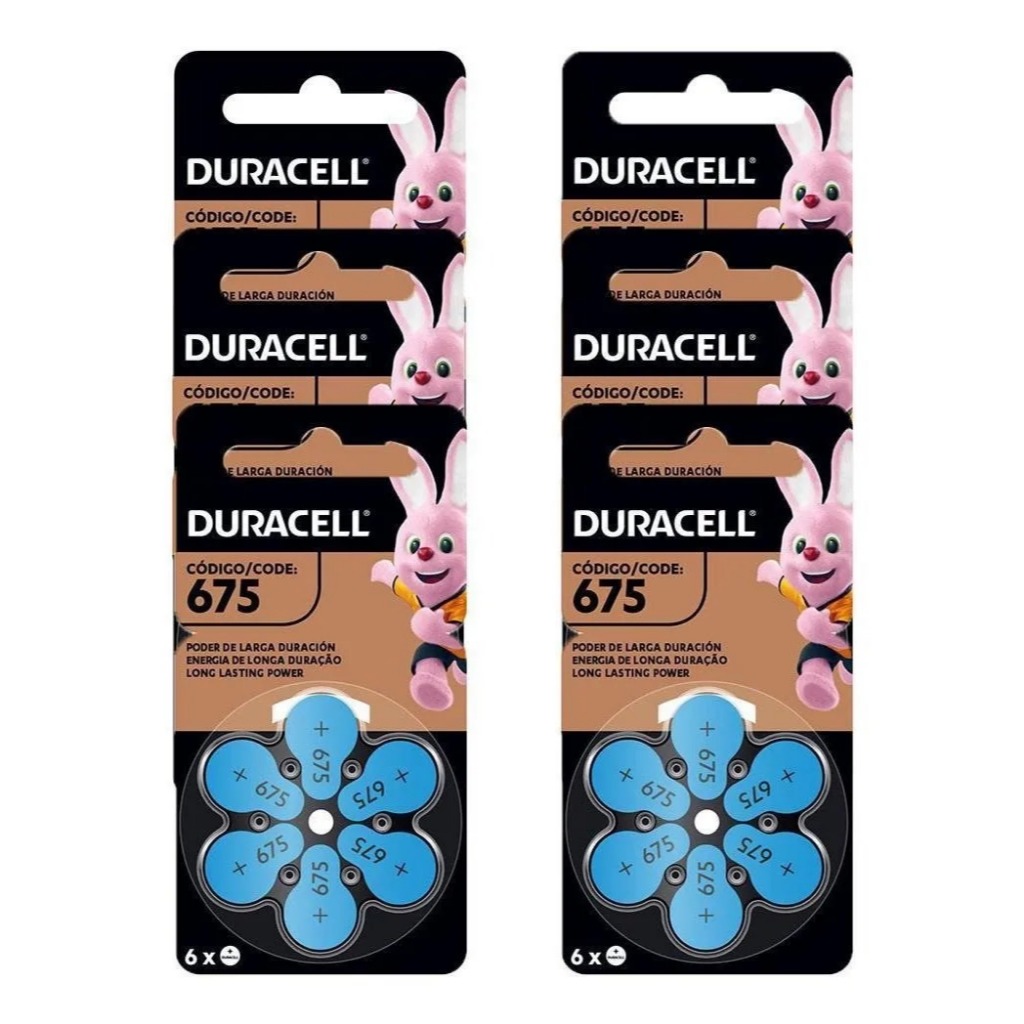 Kit Com 36 Pilhas Auditivas Duracell Nº 675 em Oferta na Shopee