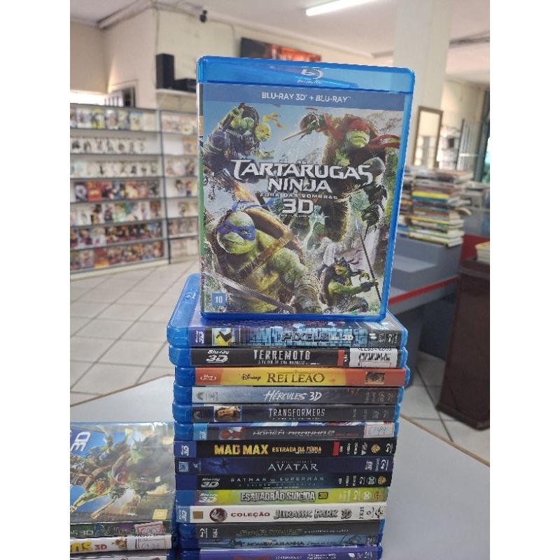 As tartarugas ninjas fora das sombras blu ray original.