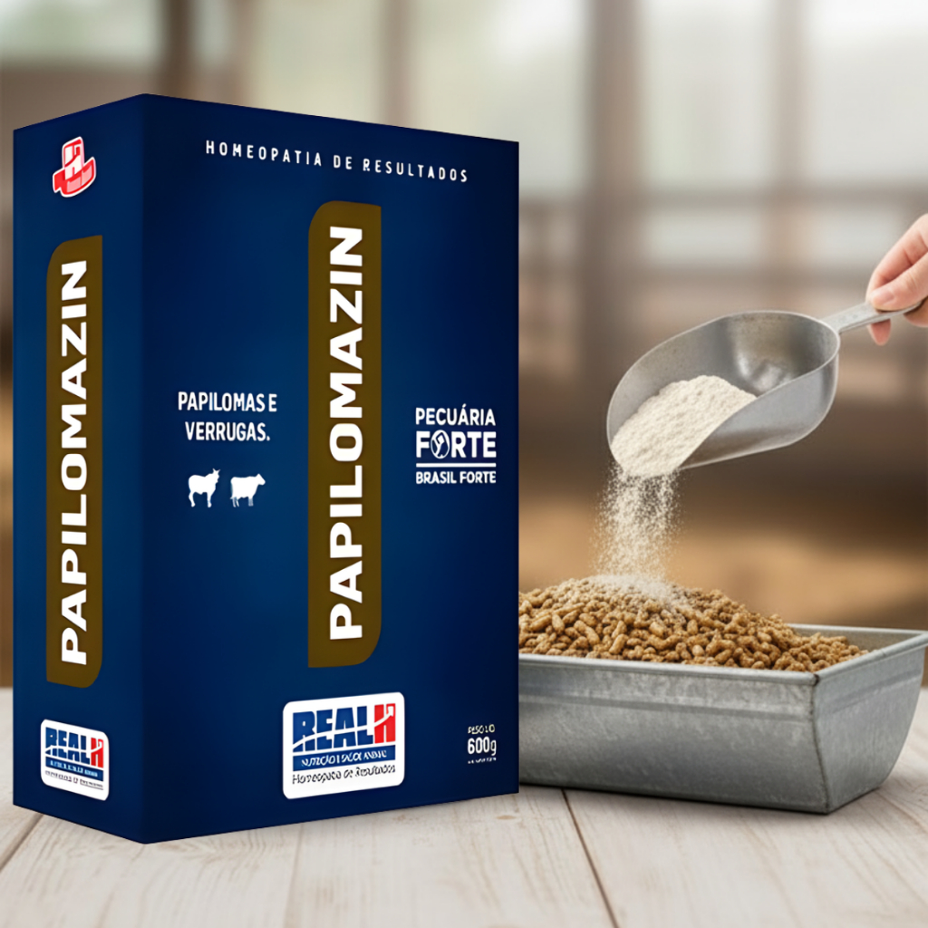 Papilomazin 600g Homeopatia Real H – Tratamento De Papilomas Em Bovinos