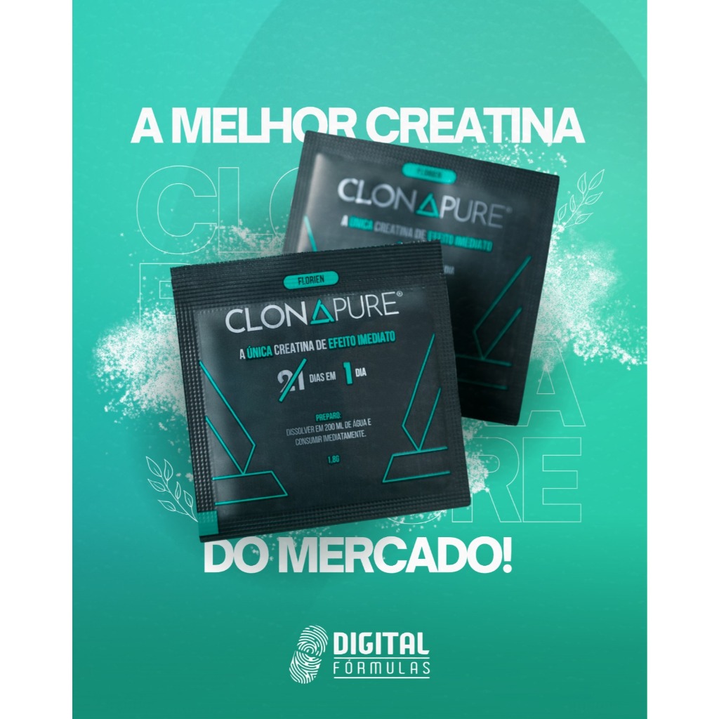 Clonapure Creatina De Efeito Imediato Mais Absorção E Energia - Envio Imediato