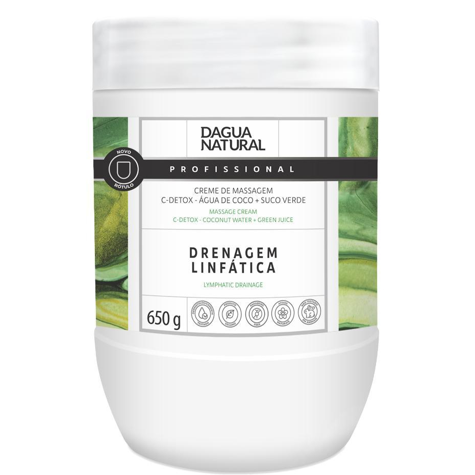 Creme C-Detox Drenagem Linfática 650g Dagua Natural