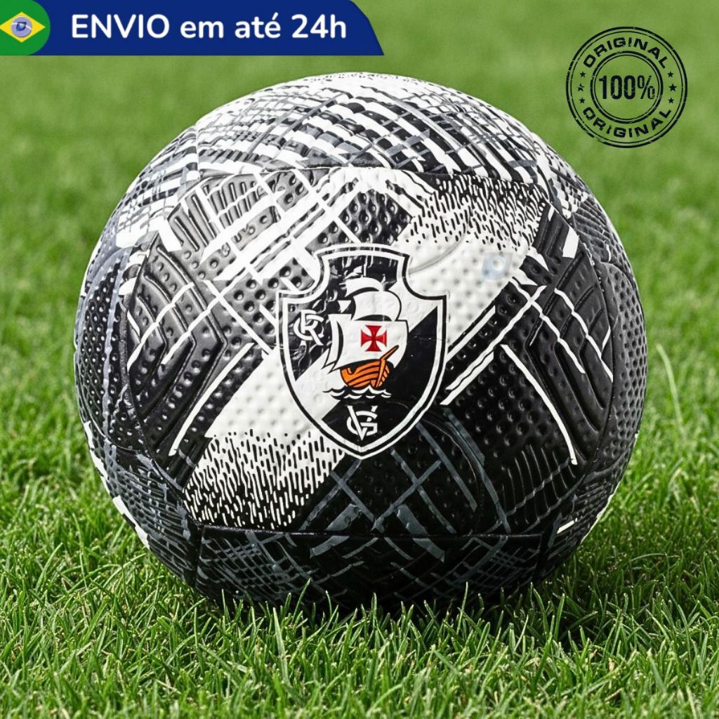 Bola Futebol Vasco da Gama Clube Oficial Time Profissional - Treino Retro Jogo A
