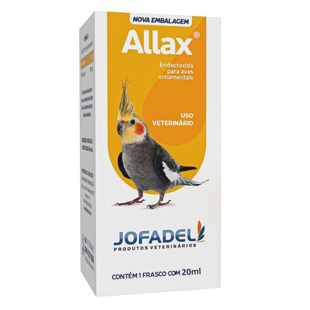 Allax Jofadel 20ml Para Pássaros e Aves - Ácaro e Sarna em Oferta na Shopee