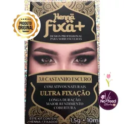 Henna Fixa + Design Profissional p/Sobrancelhas 1,5g 10ml