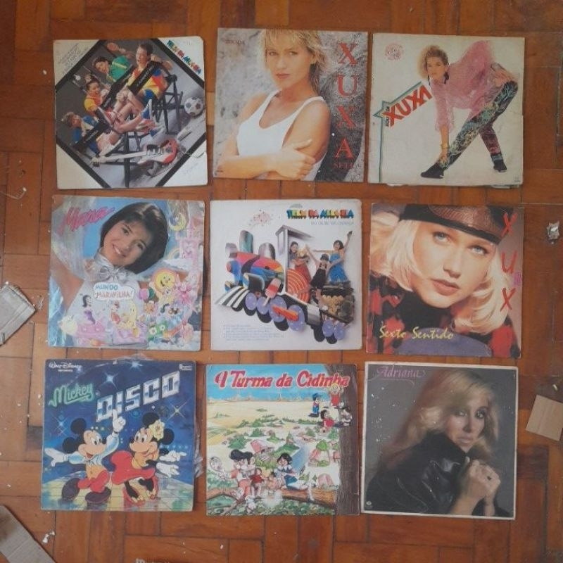 lp vinil infantil diversos xuxa angélica trem da alegria abelhudos balão mágico