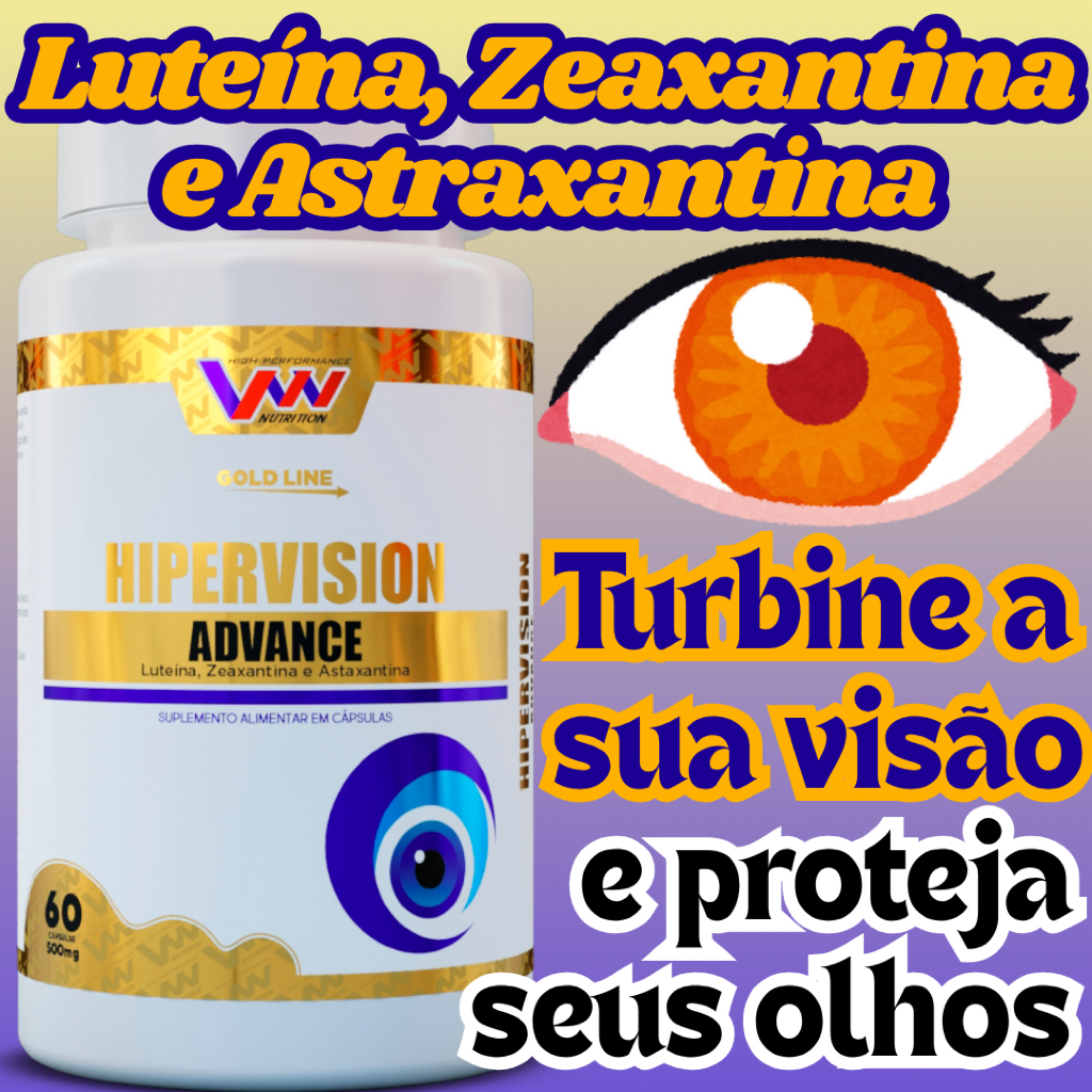 Hiper Vision Advance da VVV Nutrition | Suplemento Natural para Visão | Alta Qualidade Garantida