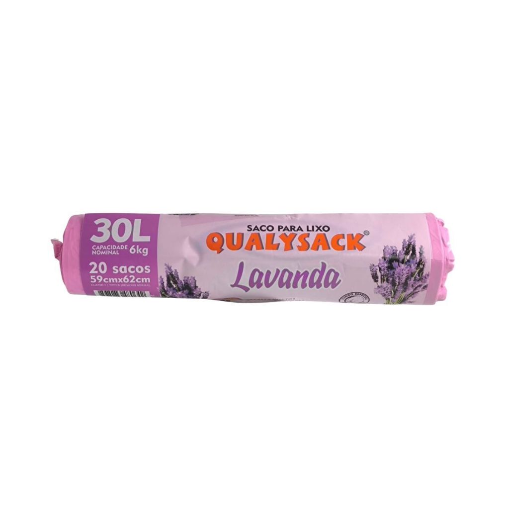 Saco de Lixo Aroma Lavanda 20 Unidades - 30 Litros em Oferta na Shopee
