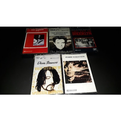 Lote 5 K7's Guitarristas Robbie Robertson - Andy Summers - Dave Stewart - Mark Knopler