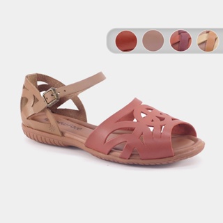 Sandalia New Face Couro Feminina Confort 31412/31413 em Oferta na Shopee