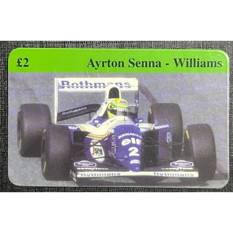 cartão telefônico importado ayrton senna willians