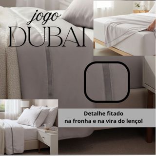 Jogo Lençol King 4 Peças Algodão 600 Fios Egípcios Escovado Com Detalhe Fitado Queen Casal Solteiro em Oferta na Shopee