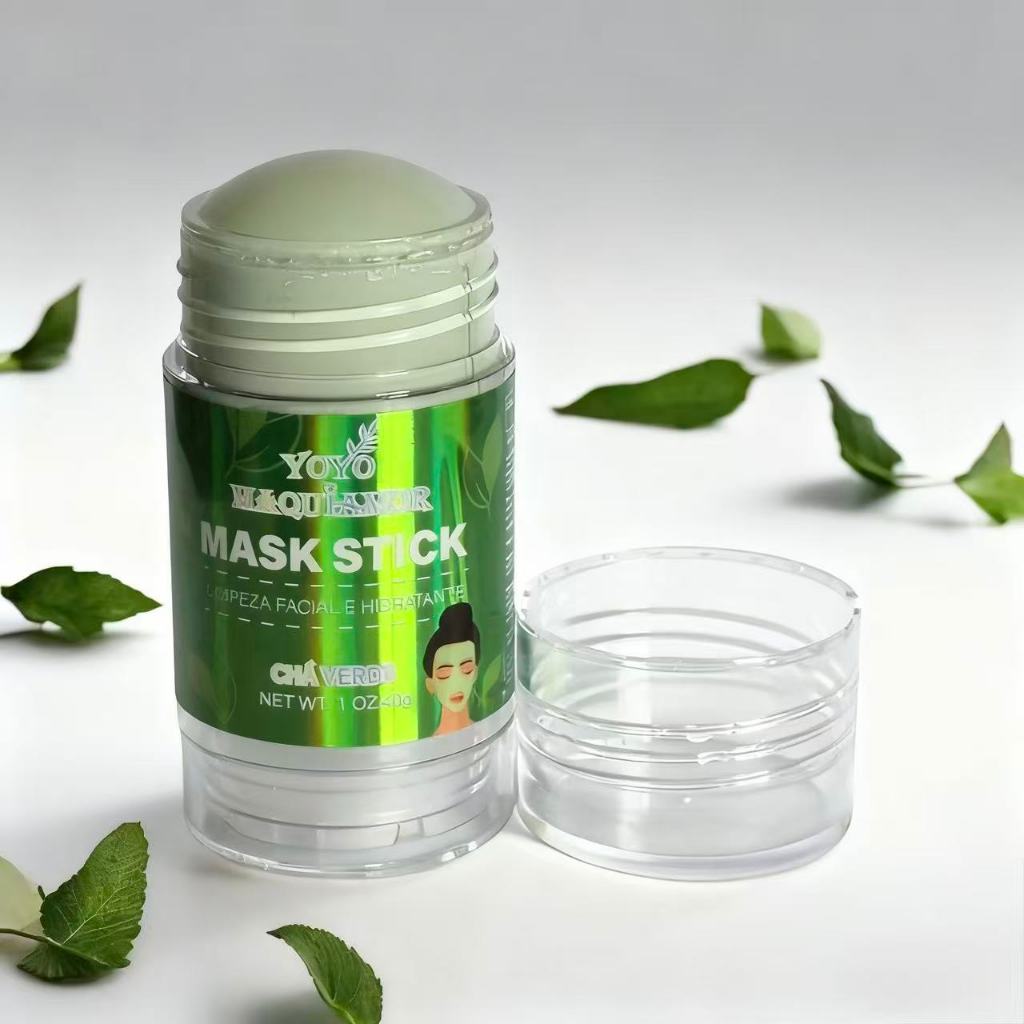 NOVO Máscara Chá Verde Remover de Cravos Anti-Acne Hidratante Beleza Pele Facial Clean Face Clareador Mask Stick FEBELLA