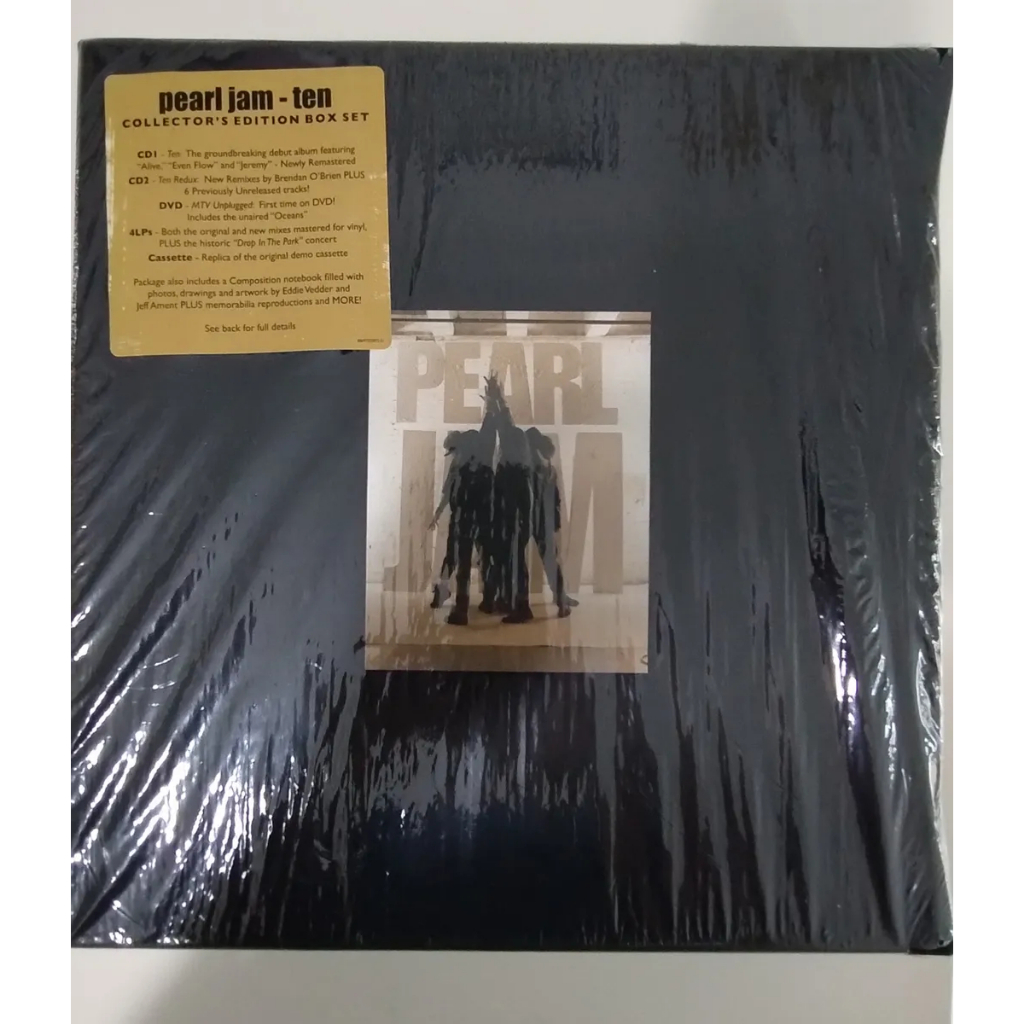 Pearl Jam Ten 2009 Deluxe Box Caixa Com 4lps 2cds 1dvd 1k7 (Usado)