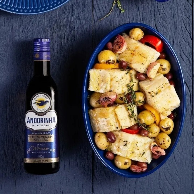 Detalhes do Azeite de Oliva Extra Virgem Seleção Português Andorinha Clássicos Vidro 500ml