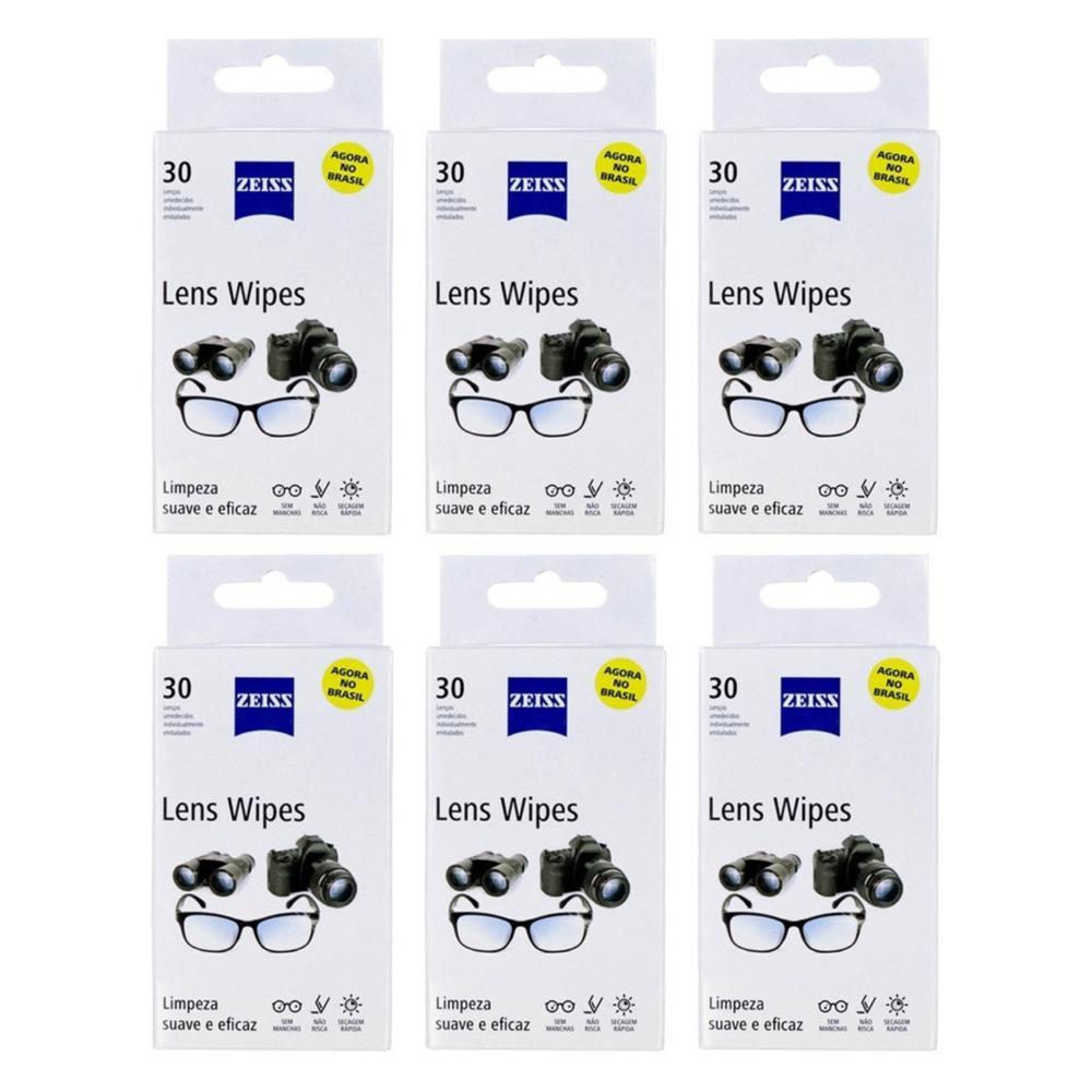 Kit Lenço Zeiss Limpar Lentes De Óculos 6 Caixas - 180 Unidades