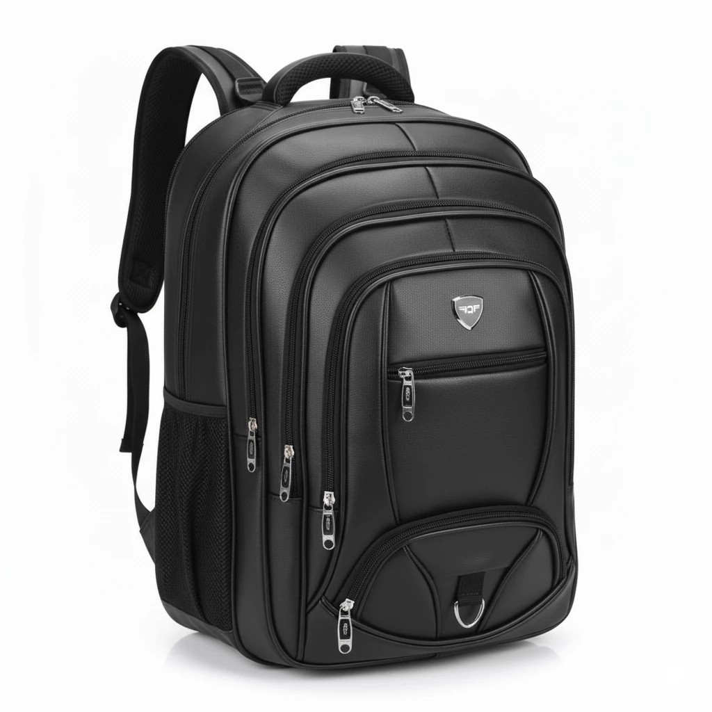 Mochila De Couro Masculina e Feminina Alça Reforcada Noteebok Unissex