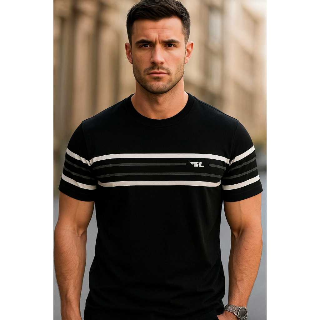 Camiseta Manga Curta Masculina Básica casual