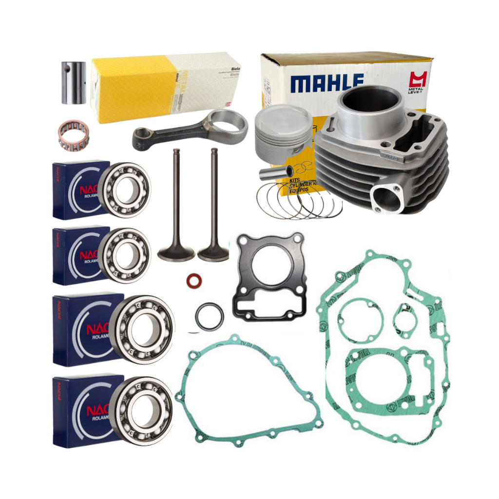 Kit Cilindro Motor Metal Leve Titan 160 Fan 160 Bros 160 Biela Rolamento Juntas em Oferta na Shopee