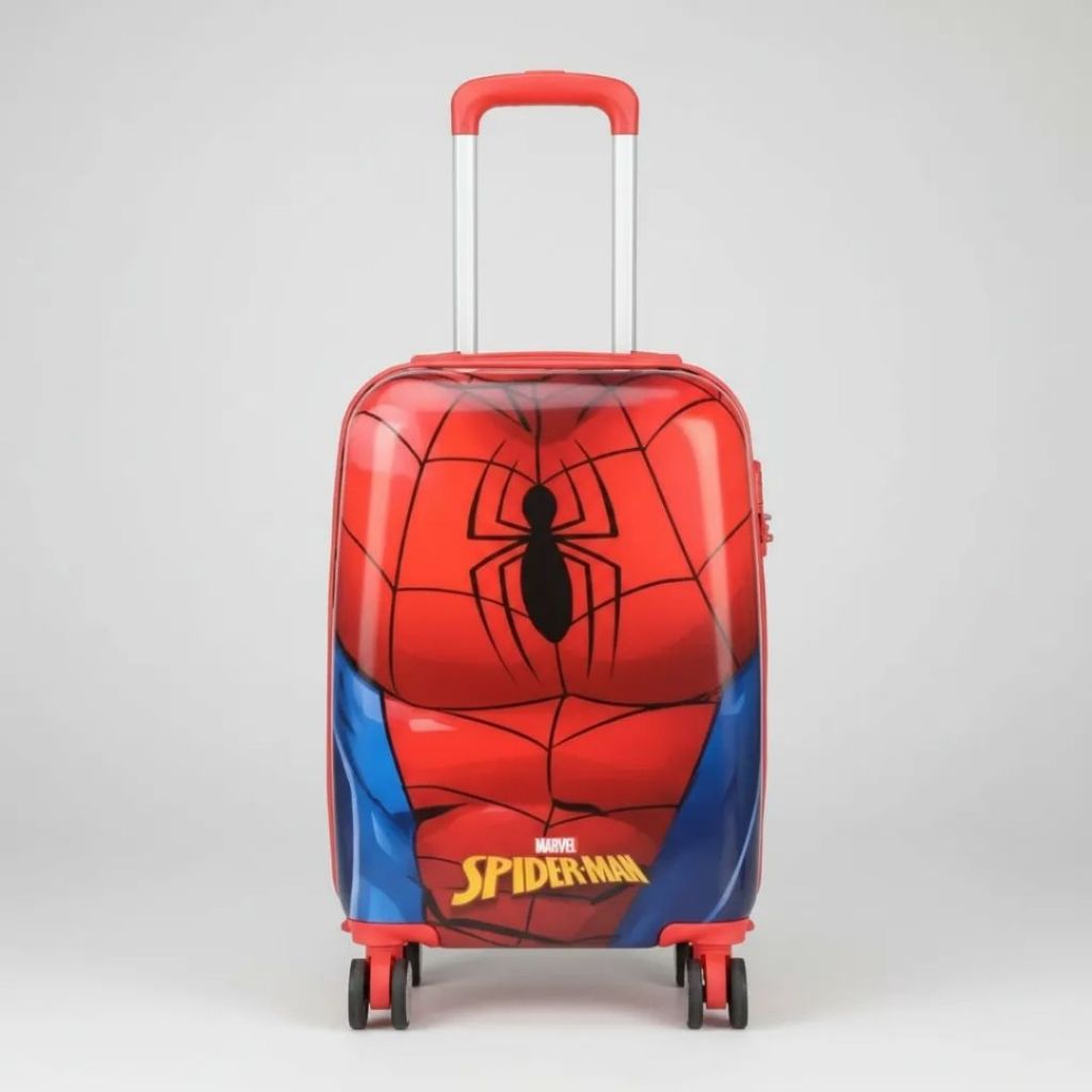 Mala Infantil Bordo Spider Man Vermelha 360  ABS Luxcel Original