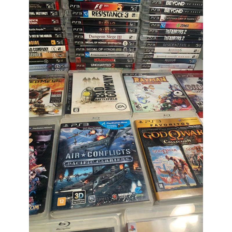 jogos para PlayStation 3 originais baratos mídia física diversos títulos em Oferta na Shopee