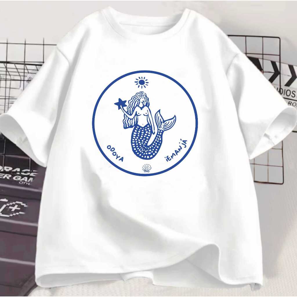 Camiseta Odoya Iemanja Umbanda Candomble Unissex em Oferta na Shopee