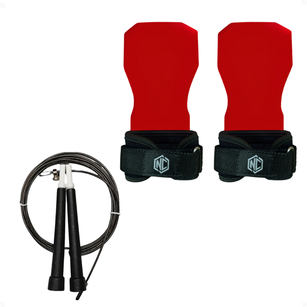Hand Grip Cross Training Tapu2You Nc Extreme Luva + Corda Speed Rope CrossFit Palmar Rolamento