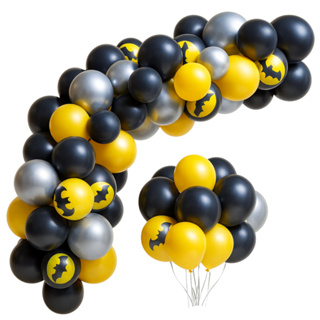Kit Balão Morcego Bat Bexiga Batman Arco - Fácil De Montar em Oferta na Shopee