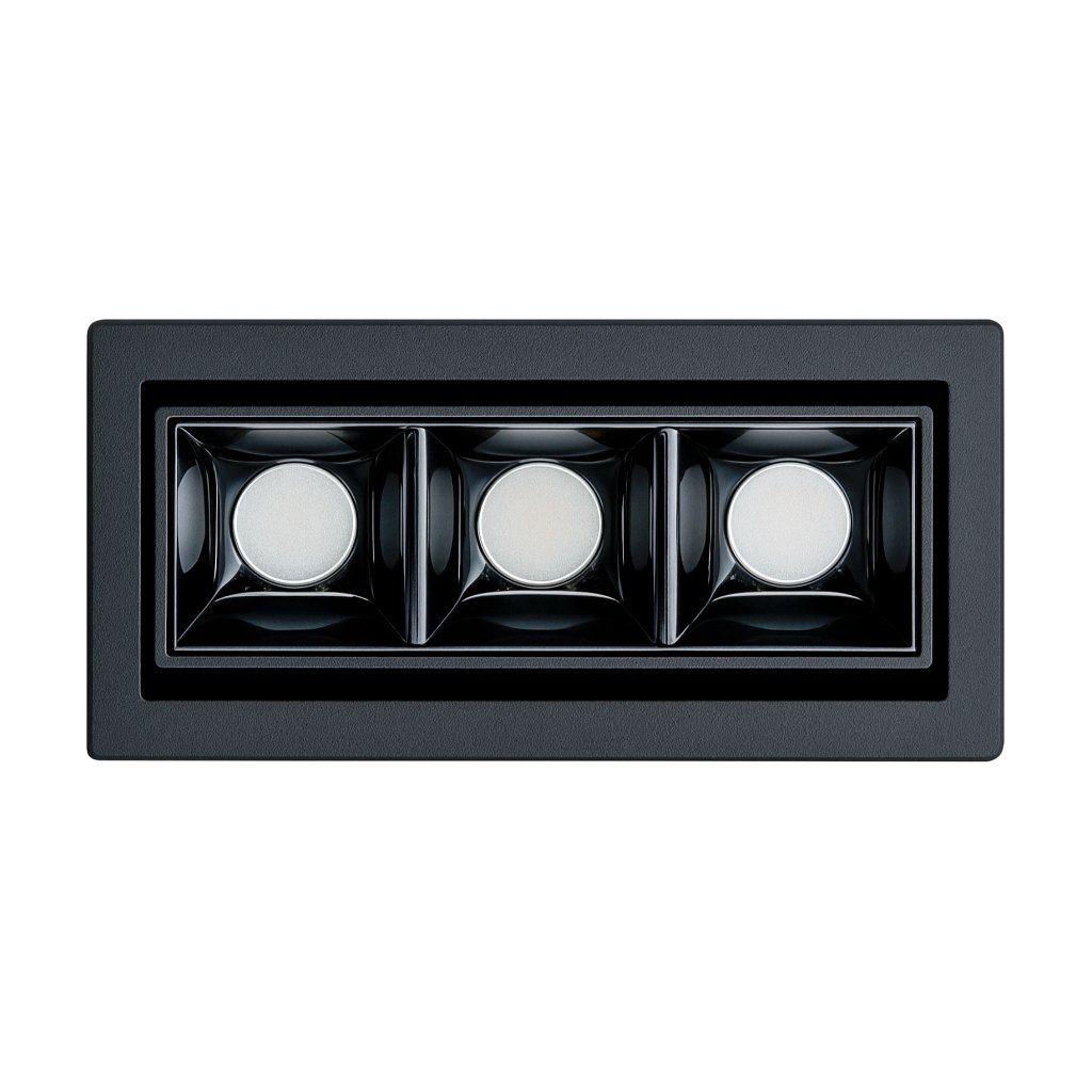 Spot LED Embutir Interlight Picco 7W 2700K Preto 4582-AB-S Teto Gesso Iluminação Moderna Decorativa